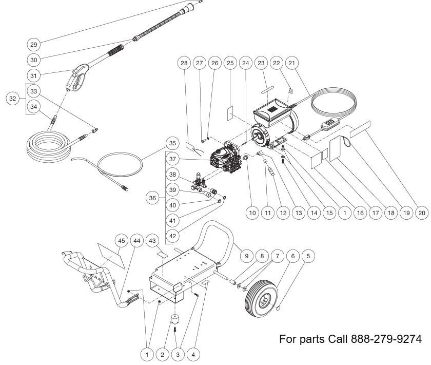 MITM JP-1502-4ME1 pressure washer parts and manual